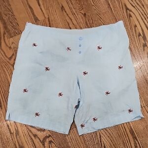 Nick & Nora Light Blue Plaid Sleep Shorts